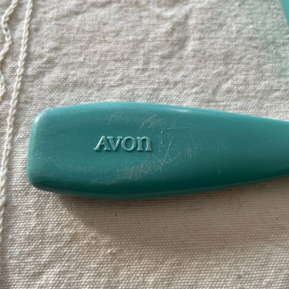 Avon Vintage Teal Seahorse Comb and Brush Set - Picture 4 of 5